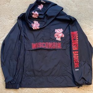 PINK Victoria’s Secret Badgers windbreaker, S